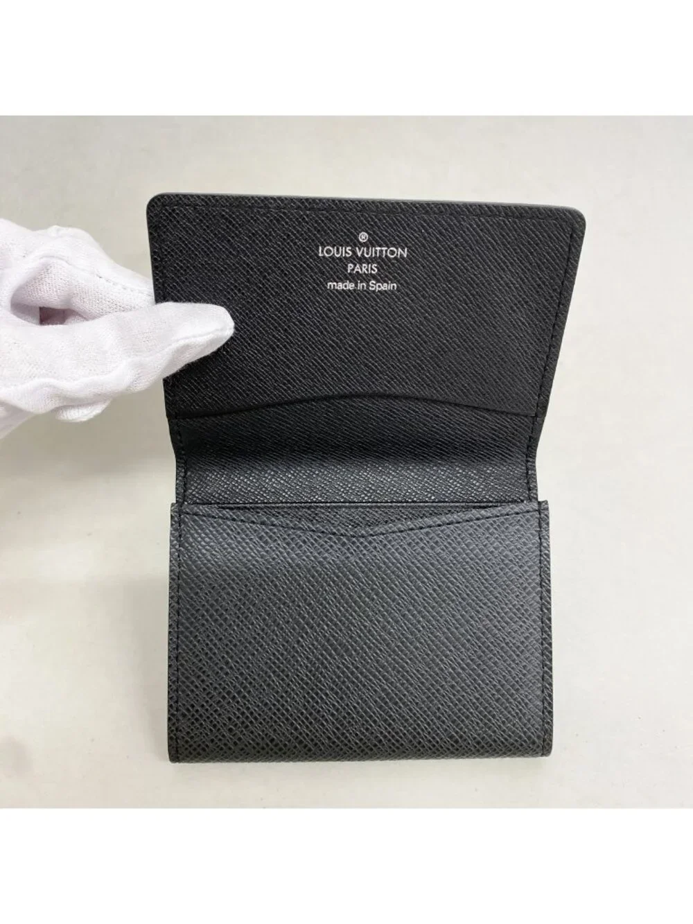 Louis Vuitton Business Card Case Taiga Holder Ardoise
